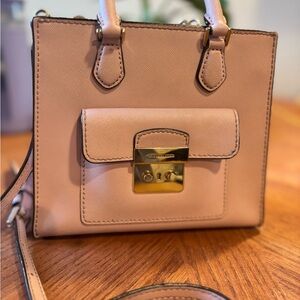 MICHAEL Michael Kors Blush Mini Bag with Gold Lock